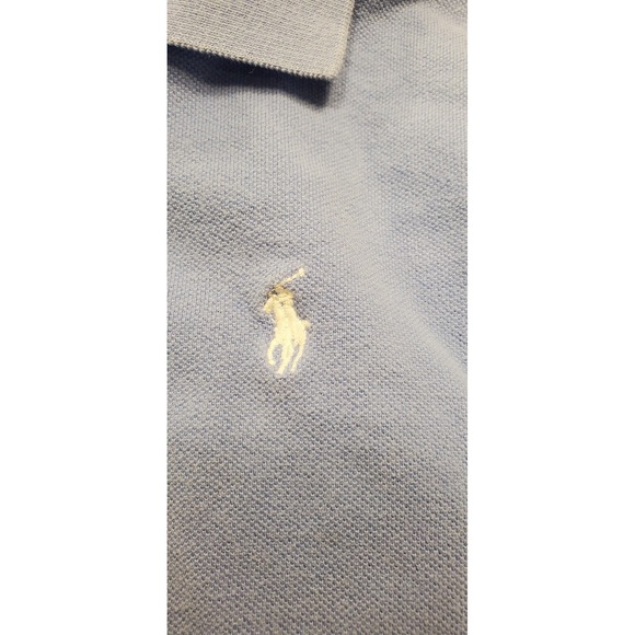 Polo Ralph Lauren Long Sleeve Polo Shirt Sky Blue XL Mens Classic Fit - Picture 4 of 8